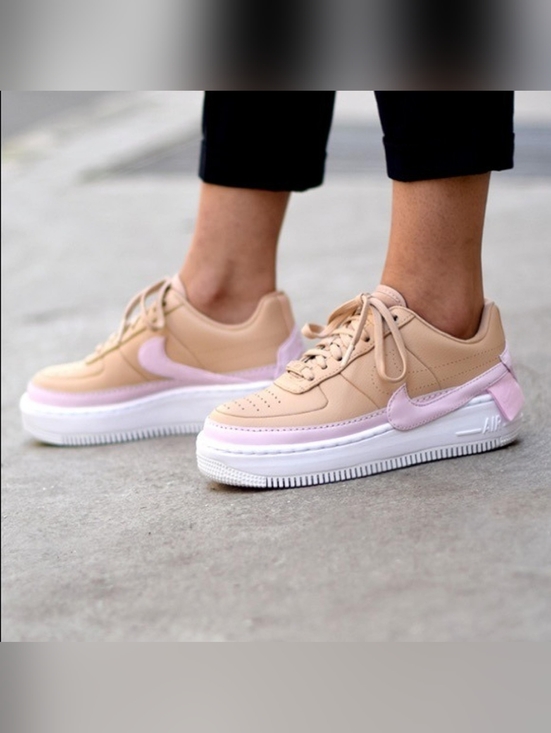 Nike Shoes - Women's Nike Air Force 1 Jester XX Bio Beige, Pink, & White-Size 11